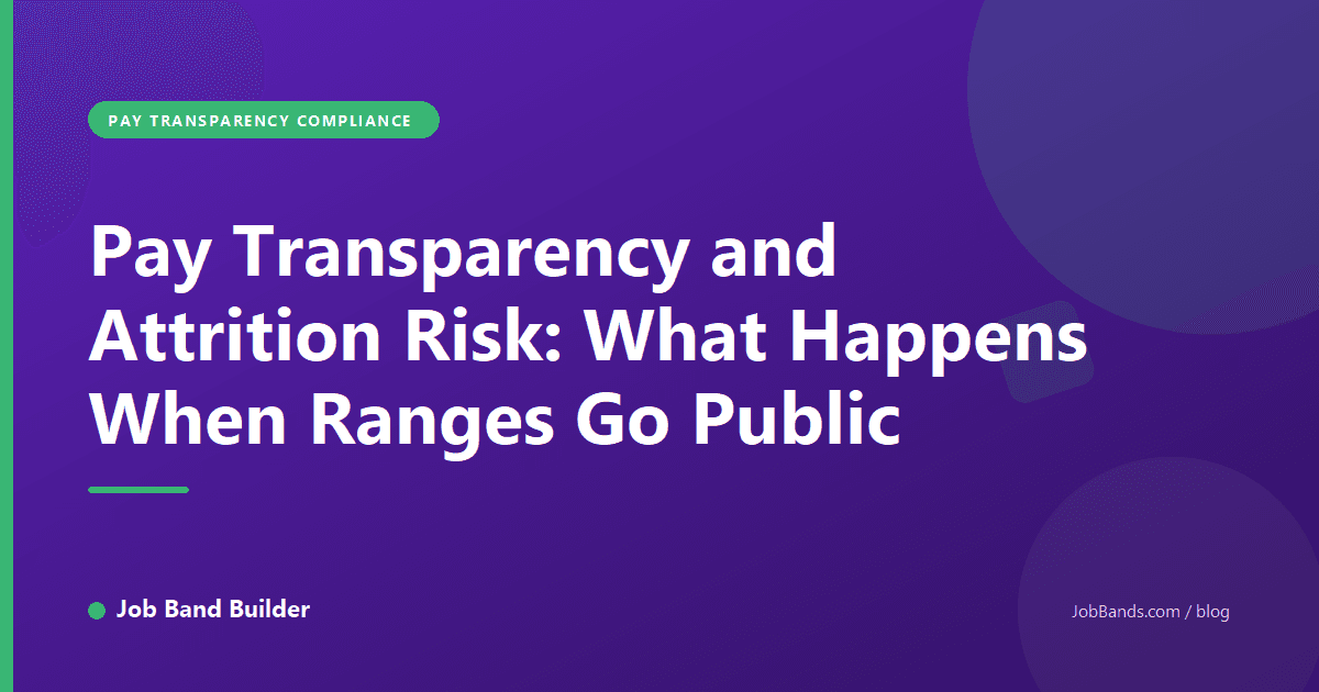 Pay Transparency and Attrition Risk: What Happens When Ranges Go Public