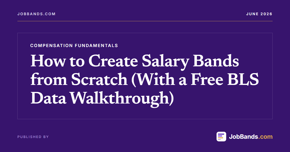 How to Create Salary Bands from Scratch (With a Free BLS Data Walkthrough)